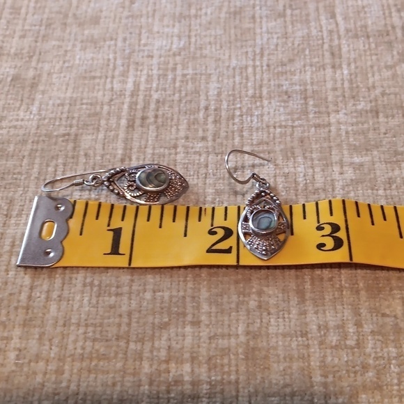 925 Silver French Wire Drop Earrings - Picture 3 of 8